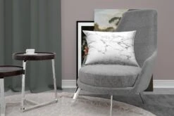 Sierkussens - Kussen - Zwarte Patronen Door Wit Marmer - 50x30 Cm - Kussen Van Katoen -Pillowmonkey 1200x800 1359