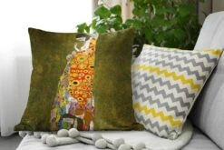 Sierkussens - Kussen - Hoop II - Schilderij Van Gustav Klimt - 60x60 Cm - Kussen Van Katoen -Pillowmonkey 1200x800 1393