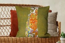 Sierkussens - Kussen - Hoop II - Schilderij Van Gustav Klimt - 60x60 Cm - Kussen Van Katoen -Pillowmonkey 1200x800 1397