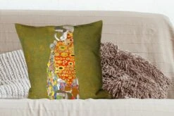 Sierkussens - Kussen - Hoop II - Schilderij Van Gustav Klimt - 60x60 Cm - Kussen Van Katoen -Pillowmonkey 1200x800 1398