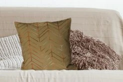 Sierkussens - Kussentjes Woonkamer - 50x50 Cm - Patronen - Luxe - Brons - Groen -Pillowmonkey 1200x800 1454