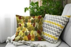 Sierkussens - Kussen - Een Illustratie Van Een Herfstachtig Bos Met Uilen - 45x45 Cm - Kussen Van Katoen -Pillowmonkey 1200x800 1489