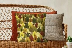 Sierkussens - Kussen - Een Illustratie Van Een Herfstachtig Bos Met Uilen - 45x45 Cm - Kussen Van Katoen -Pillowmonkey 1200x800 1491