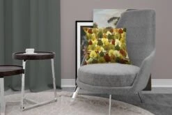 Sierkussens - Kussen - Een Illustratie Van Een Herfstachtig Bos Met Uilen - 45x45 Cm - Kussen Van Katoen -Pillowmonkey 1200x800 1493