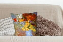 Kussenhoes 45x45 Cm - Vaas Met Madeliefjes En Anemonen - Schilderij Van Vincent Van Gogh - Katoen / Polyester - Voor Binnen 10 Kussenhoes 45x45 Cm - Vaas Met Madeliefjes En Anemonen - Schilderij Van Vincent Van Gogh - Katoen / Polyester - Voor Binnen -Pillowmonkey 1200x800 154