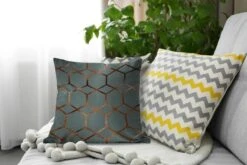 Sierkussens - Kussentjes Woonkamer - 40x40 Cm - Patronen - Luxe - Brons - Blauw -Pillowmonkey 1200x800 1548