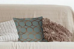 Sierkussens - Kussentjes Woonkamer - 40x40 Cm - Patronen - Luxe - Brons - Blauw -Pillowmonkey 1200x800 1551