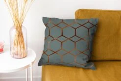 Sierkussens - Kussentjes Woonkamer - 40x40 Cm - Patronen - Luxe - Brons - Blauw -Pillowmonkey 1200x800 1552