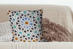 Sierkussen - Een Marokkaanse Mozaïekdetail - Multicolor - 60 Cm X 60 Cm -Pillowmonkey 1200x800 1556