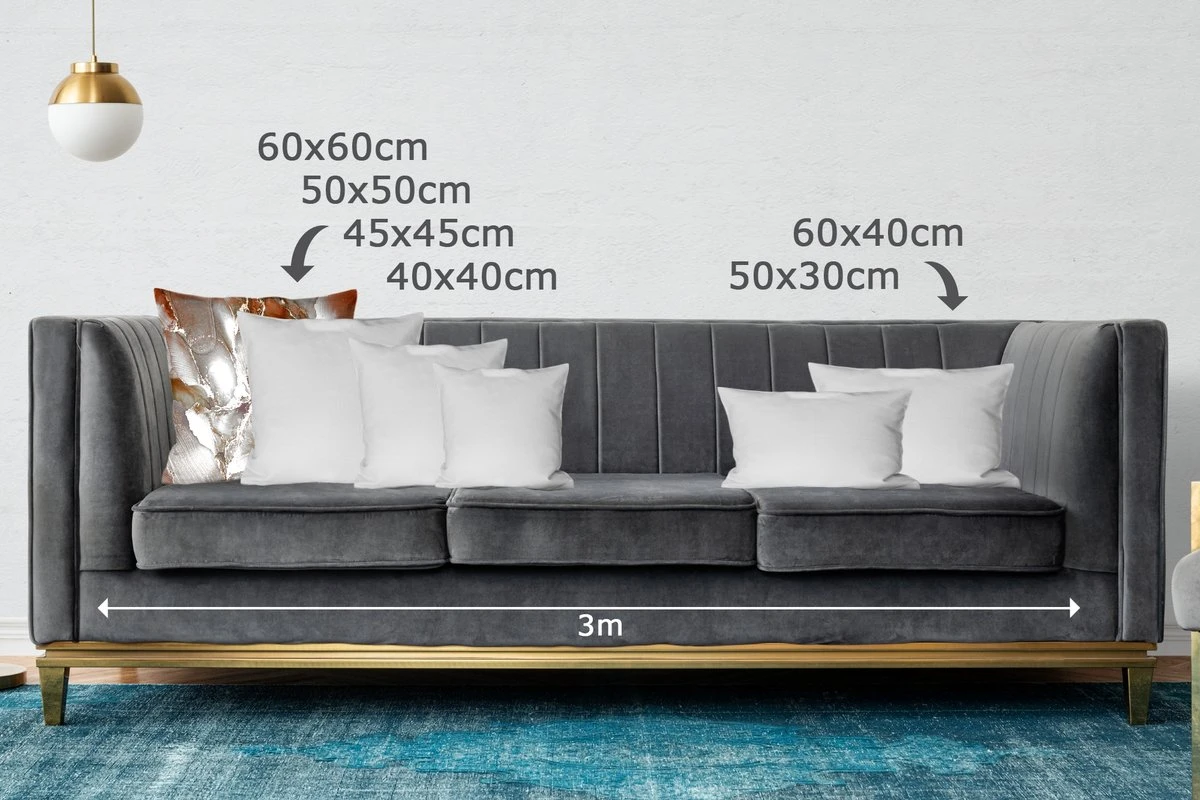 Sierkussens - Kussentjes Woonkamer - 60x60 Cm - Grijs - Goud - Marmer 7 Sierkussens - Kussentjes Woonkamer - 60x60 Cm - Grijs - Goud - Marmer - Afbeelding 5