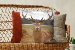 Sierkussen - Herten Natuur Weiland - Bruin - 50 Cm X 50 Cm -Pillowmonkey 1200x800 1590