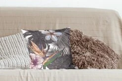 Sierkussens - Kussen - Tropische Bladeren Patroon Met Bloemen - 40x40 Cm - Kussen Van Katoen 17 Sierkussens - Kussen - Tropische Bladeren Patroon Met Bloemen - 40x40 Cm - Kussen Van Katoen -Pillowmonkey 1200x800 1593