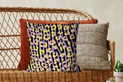 Kussenhoes 45x45 Cm - Panterprint - Zebra - Neon - Katoen / Polyester - Voor Binnen -Pillowmonkey 1200x800 16