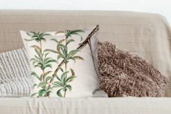 Kussenhoes 50x50 Cm - Vintage - Bladeren - Japans - Katoen / Polyester - Voor Binnen -Pillowmonkey 1200x800 160