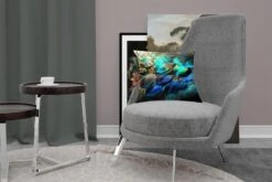 Sierkussens - Kussentjes Woonkamer - 40x40 Cm - Veren - Blauw - Groen -Pillowmonkey 1200x800 1600