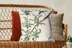 Kussenhoes 50x50 Cm - Vintage - Bladeren - Japans - Katoen / Polyester - Voor Binnen -Pillowmonkey 1200x800 161