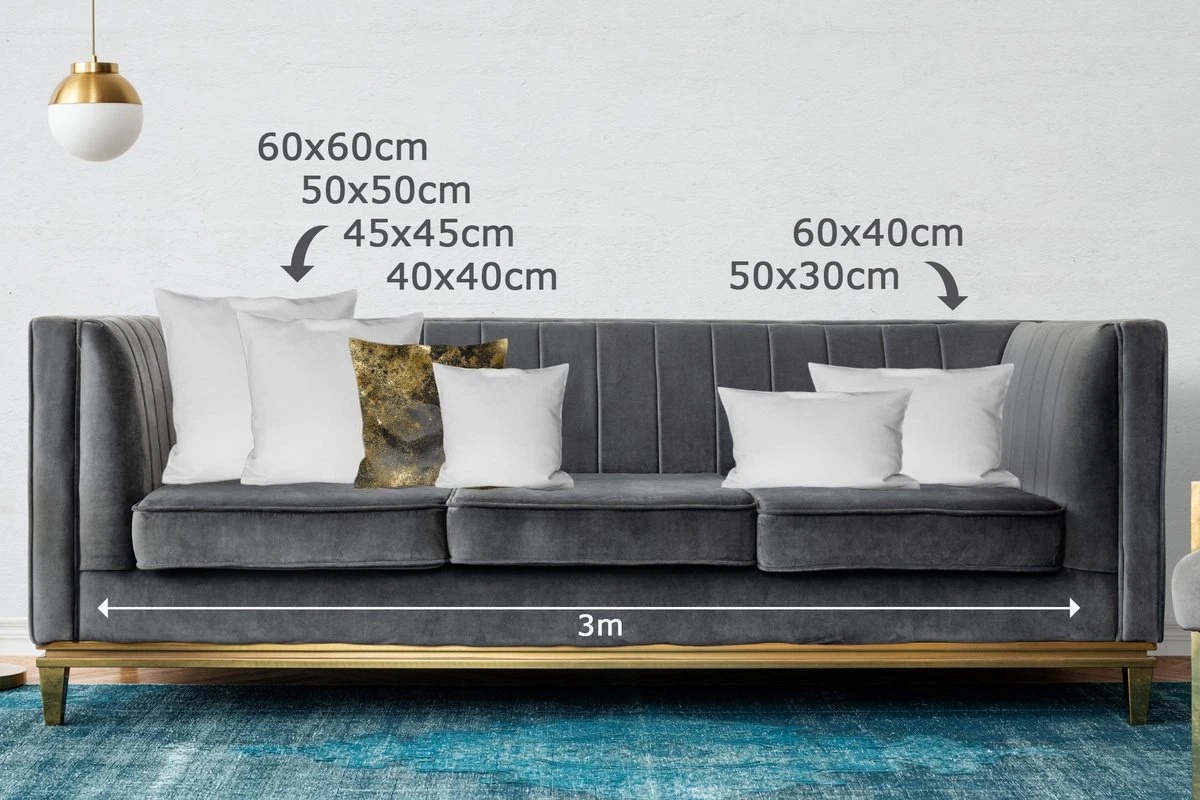 Sierkussens - Kussentjes Woonkamer - 45x45 Cm - Abstract - Goud - Zwart 4 Sierkussens - Kussentjes Woonkamer - 45x45 Cm - Abstract - Goud - Zwart - Afbeelding 2