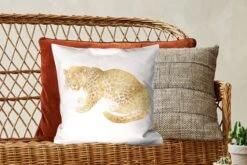 Sierkussen - Vintage Jaguar - Goud - 45 Cm X 45 Cm -Pillowmonkey 1200x800 1639