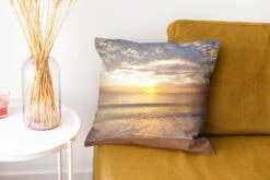 Kussenhoes 40x40 Cm - Strand - Zonsondergang - Zee - Katoen / Polyester - Voor Binnen -Pillowmonkey 1200x800 165