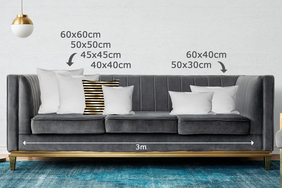 Sierkussens - Kussentjes Woonkamer - 45x45 Cm - Patronen - Zwart - Goud 5 Sierkussens - Kussentjes Woonkamer - 45x45 Cm - Patronen - Zwart - Goud - Afbeelding 3