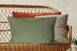 Sierkussens - Kussentjes Woonkamer - 60x40 Cm - Groen - Olijf - Kleur - Groene - Kleuren - Effen - Olijfgroen -Pillowmonkey 1200x800 1692