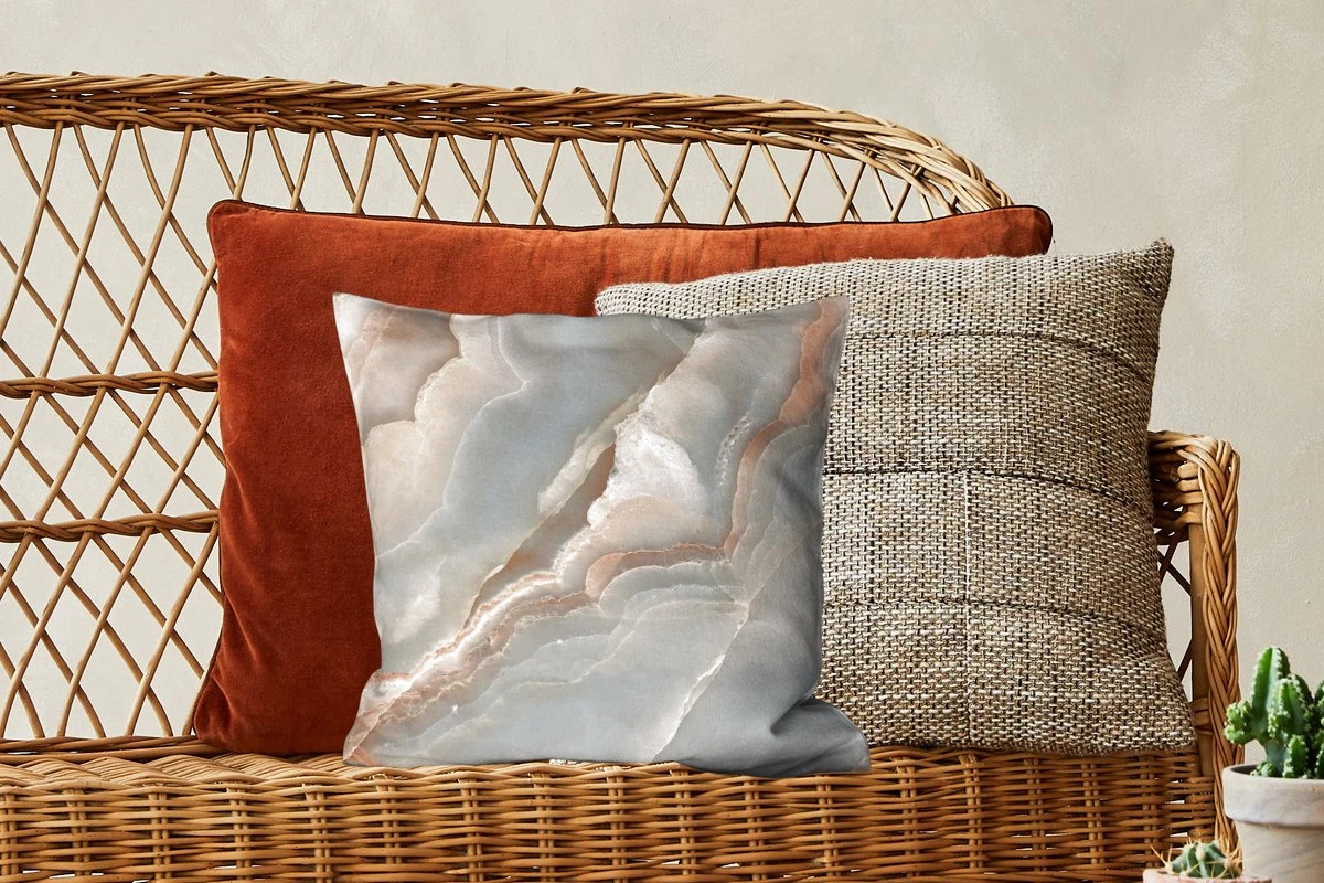 Kussenhoes 40x40 Cm - Close-up Van Marmer Uit De Natuur - Katoen / Polyester - Voor Binnen 6 Kussenhoes 40x40 Cm - Close-up Van Marmer Uit De Natuur - Katoen / Polyester - Voor Binnen - Afbeelding 4