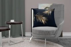 Sierkussens - Kussen - Twee Gouden Bladeren Op Een Zwarte Achtergrond - 60x60 Cm - Kussen Van Katoen 21 Sierkussens - Kussen - Twee Gouden Bladeren Op Een Zwarte Achtergrond - 60x60 Cm - Kussen Van Katoen -Pillowmonkey 1200x800 1745