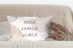 Sierkussens - Kussentjes Woonkamer - 60x40 Cm - Huis - Pastel - Quote -Pillowmonkey 1200x800 1771