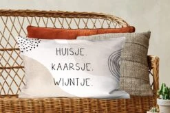 Sierkussens - Kussentjes Woonkamer - 60x40 Cm - Huis - Pastel - Quote -Pillowmonkey 1200x800 1772