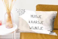 Sierkussens - Kussentjes Woonkamer - 60x40 Cm - Huis - Pastel - Quote -Pillowmonkey 1200x800 1773