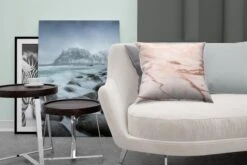 Sierkussens - Kussentjes Woonkamer - 40x40 Cm - Marmer - Roze - Rosé - Goud -Pillowmonkey 1200x800 1796