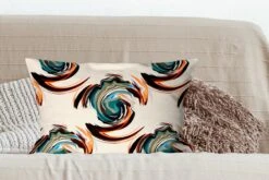 Kussenhoes 60x40 Cm - Patronen - Abstract - Verf - Katoen / Polyester - Voor Binnen -Pillowmonkey 1200x800 18