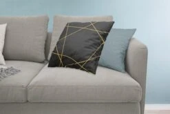 Sierkussens - Kussen - Geometrisch Patroon Van Gouden Lijnen Op Een Zwarte Achtergrond - 60x60 Cm - Kussen Van Katoen -Pillowmonkey 1200x800 1860