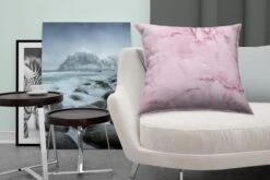 Sierkussens - Kussentjes Woonkamer - 60x60 Cm - Marmer - Roze - Luxe -Pillowmonkey 1200x800 1865