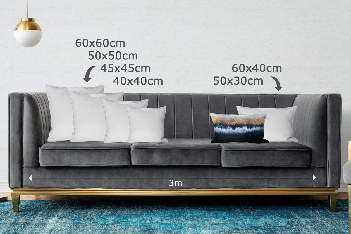 Sierkussens - Kussentjes Woonkamer - 50x30 Cm - Abstract - Goud - Luxe - Blauw 5 Sierkussens - Kussentjes Woonkamer - 50x30 Cm - Abstract - Goud - Luxe - Blauw - Afbeelding 3