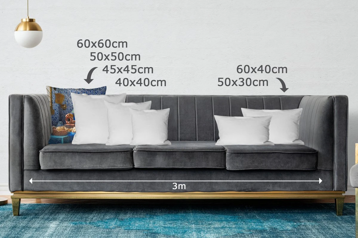 Sierkussens - Kussentjes Woonkamer - 60x60 Cm - Melkmeisje - Delfts Blauw - Vermeer - Schilderij - Oude Meesters 5 Sierkussens - Kussentjes Woonkamer - 60x60 Cm - Melkmeisje - Delfts Blauw - Vermeer - Schilderij - Oude Meesters - Afbeelding 3