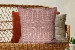 Sierkussens - Kussentjes Woonkamer - 60x60 Cm - Patronen - Vloerkleed - Roze -Pillowmonkey 1200x800 1909