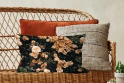 Sierkussens - Kussentjes Woonkamer - 50x30 Cm - Rozenstruik - Bloemen - Bladeren -Pillowmonkey 1200x800 1912