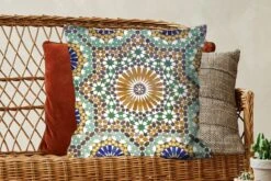 Sierkussen - Een Close Up Van Een Marokkaanse Mozaïek - Multicolor - 60 Cm X 60 Cm -Pillowmonkey 1200x800 1916