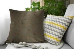 Sierkussens - Kussentjes Woonkamer - 60x60 Cm - Bruin - Patronen - Blad -Pillowmonkey 1200x800 1927