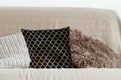 Sierkussens - Kussentjes Woonkamer - 40x40 Cm - Patronen - Goud - Zwart -Pillowmonkey 1200x800 1934