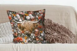 Sierkussens - Kussentjes Woonkamer - 60x60 Cm - Schotse Hooglander - Bloemen - Oranje 11 Sierkussens - Kussentjes Woonkamer - 60x60 Cm - Schotse Hooglander - Bloemen - Oranje -Pillowmonkey 1200x800 1961