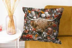 Sierkussens - Kussentjes Woonkamer - 60x60 Cm - Schotse Hooglander - Bloemen - Oranje 13 Sierkussens - Kussentjes Woonkamer - 60x60 Cm - Schotse Hooglander - Bloemen - Oranje -Pillowmonkey 1200x800 1963