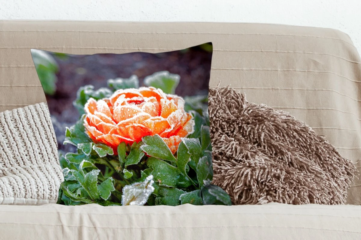 Sierkussen - Bloem Winter - Multicolor - 60 Cm X 60 Cm 6 Sierkussen - Bloem Winter - Multicolor - 60 Cm X 60 Cm - Afbeelding 4