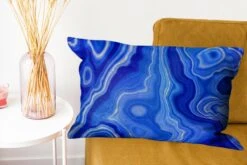 Sierkussens - Kussentjes Woonkamer - 60x40 Cm - Blauw - Agaat - Stenen -Pillowmonkey 1200x800 1998
