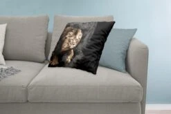 Sierkussens - Kussentjes Woonkamer - 60x60 Cm - Leeuw - Dieren - Zwart -Pillowmonkey 1200x800 2013