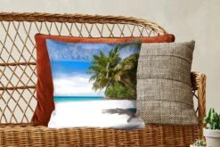 Sierkussen - Strand Tropisch Zee - Blauw - 45 Cm X 45 Cm -Pillowmonkey 1200x800 2023