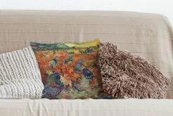 Sierkussens - Kussentjes Woonkamer - 40x40 Cm - De Rode Wijngaard - Vincent Van Gogh -Pillowmonkey 1200x800 2036