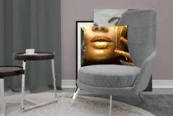 Sierkussen - Kussens Vrouw Verf - Goud - 50 Cm X 50 Cm 16 Sierkussen - Kussens Vrouw Verf - Goud - 50 Cm X 50 Cm -Pillowmonkey 1200x800 2056