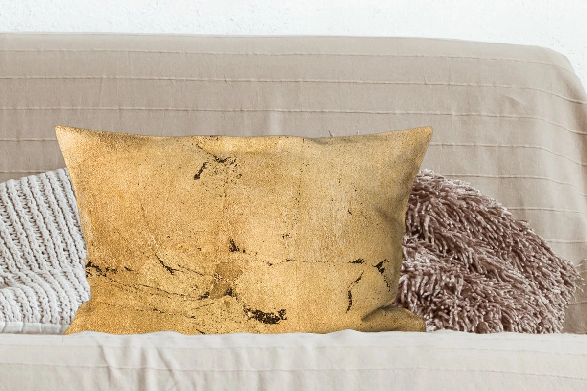 Sierkussens - Kussentjes Woonkamer - 60x40 Cm - Goud - Geel - Muur 7 Sierkussens - Kussentjes Woonkamer - 60x40 Cm - Goud - Geel - Muur - Afbeelding 5